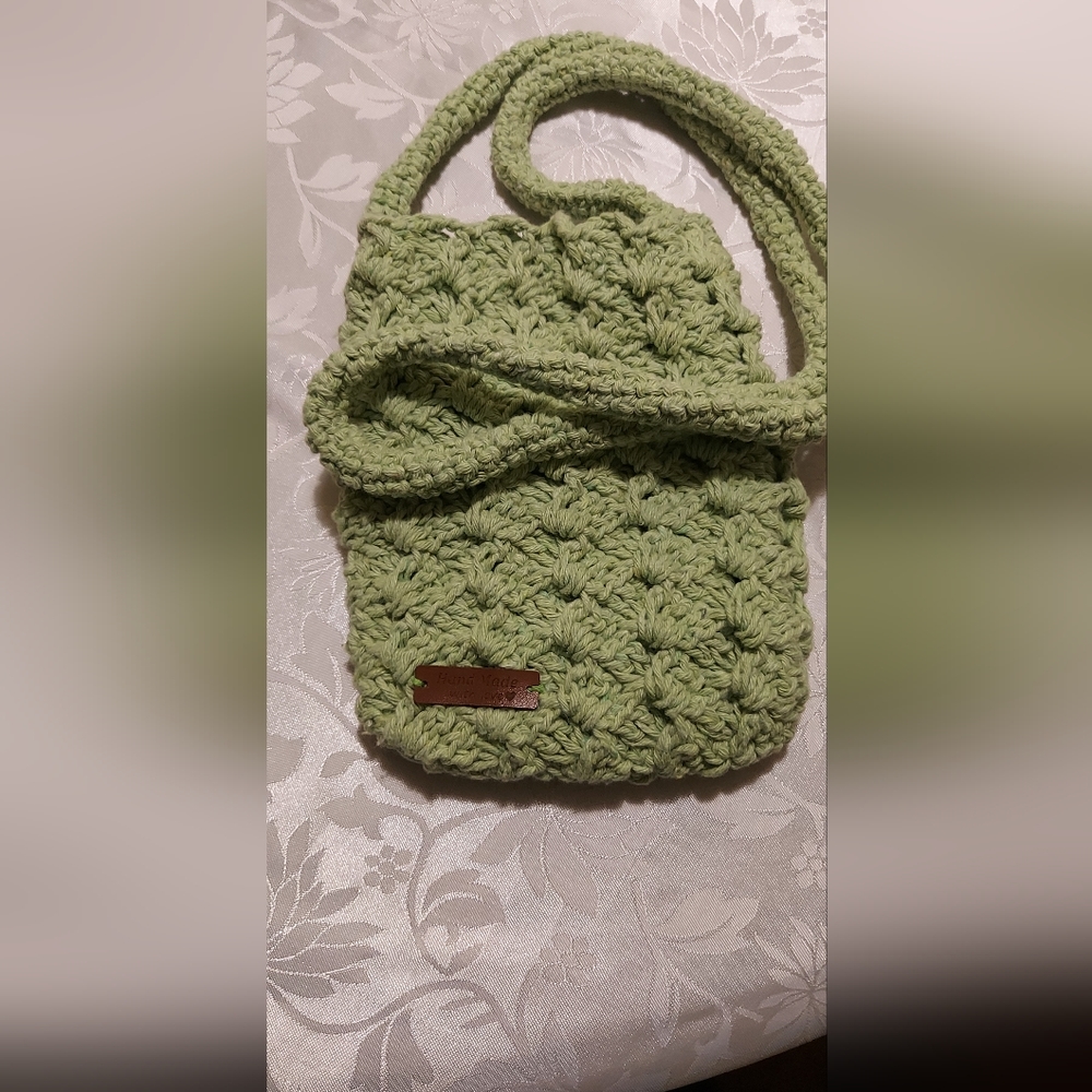 R&R - Handmade crossbody crochet bag.